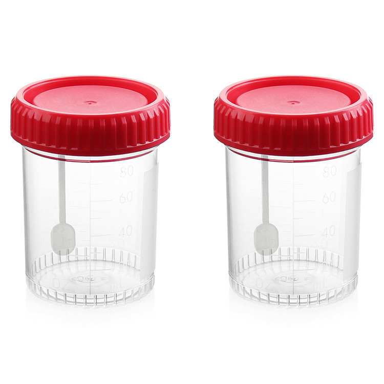 Stool container VOL. 100ml, graduation at 80ml : CHEMCOKOREA 켐코코리아