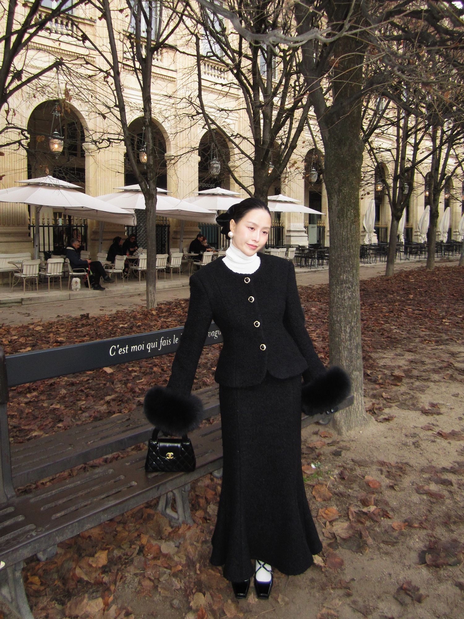 French Premium Fragrant Wind Wool Set + Fox Fur Real Wool Sleeve : 니에 nieh
