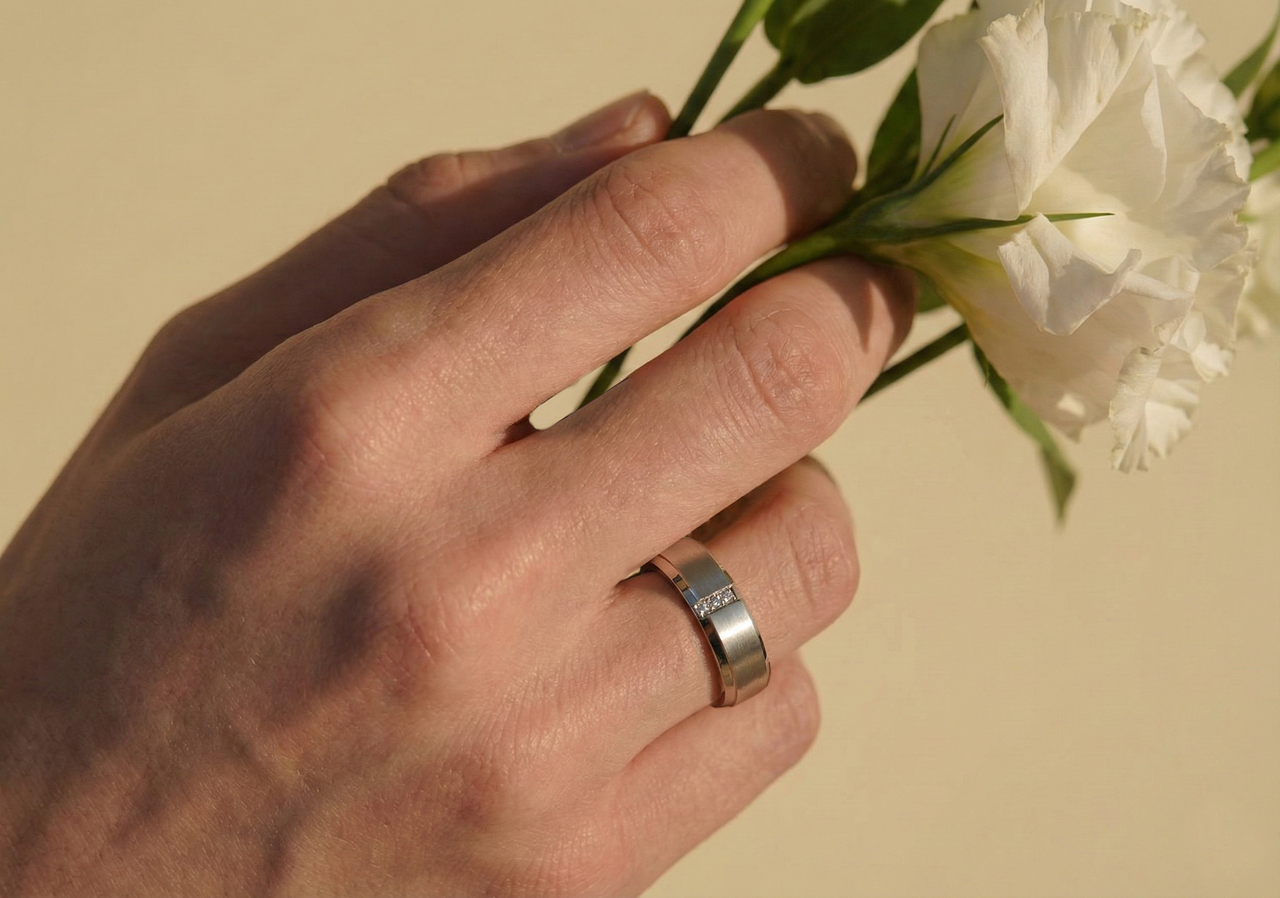 로이나 웨딩밴드 커플반지