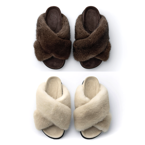 2차/PREMIUM FEMALE MINK SLIPPER