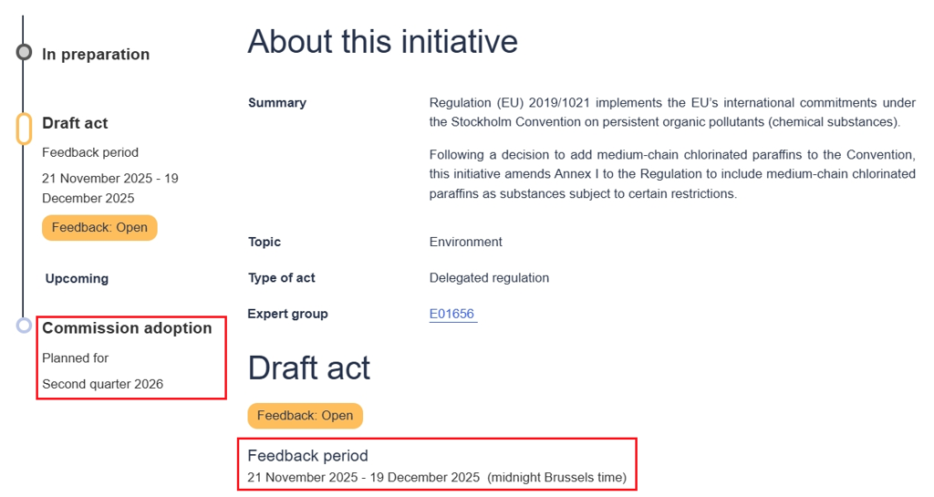 Regulation update: EU POPs - Draft Delegated Regulations Published to ...