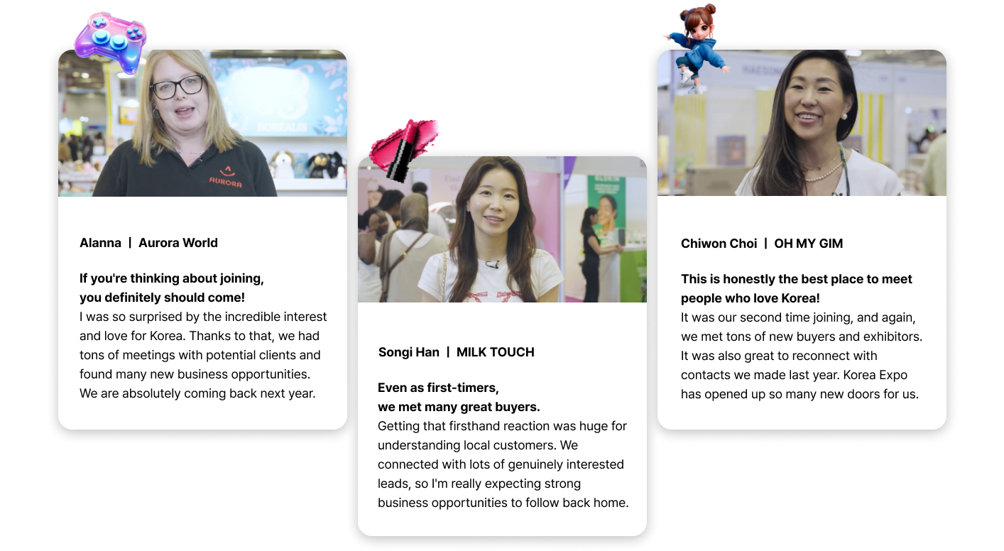 Korea Expo 2025 Participant Interviews and Reviews