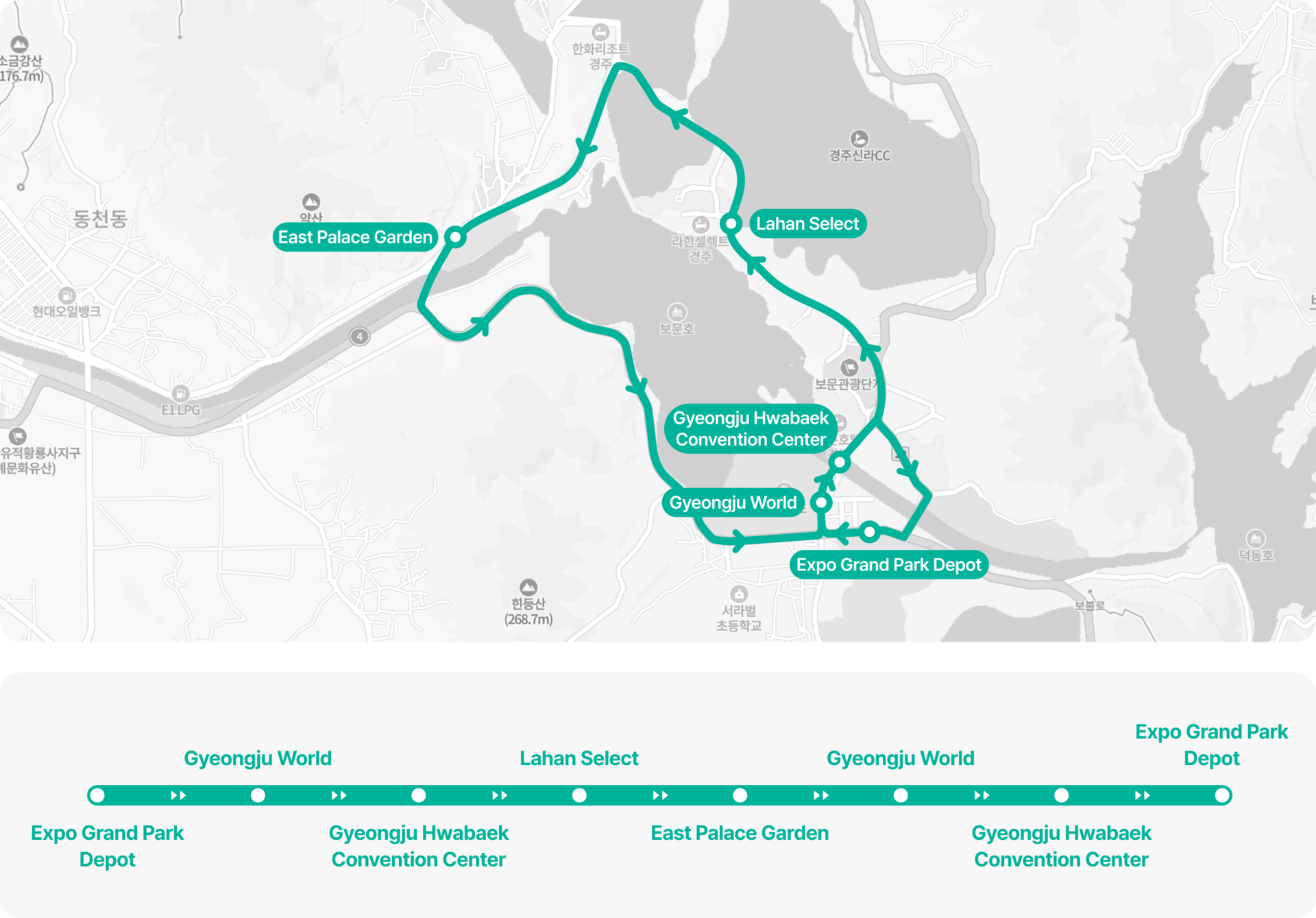 Autonomous A1 route map