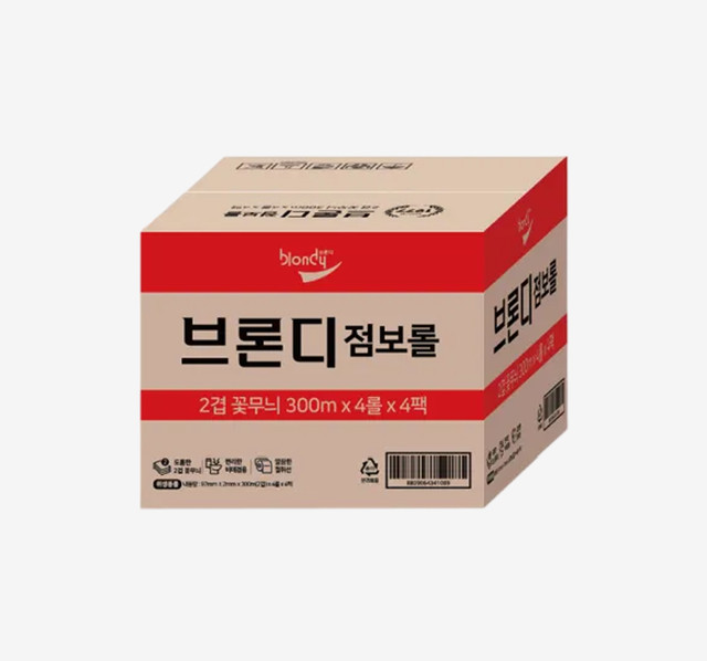 브론디 꽃무늬 점보롤 300m