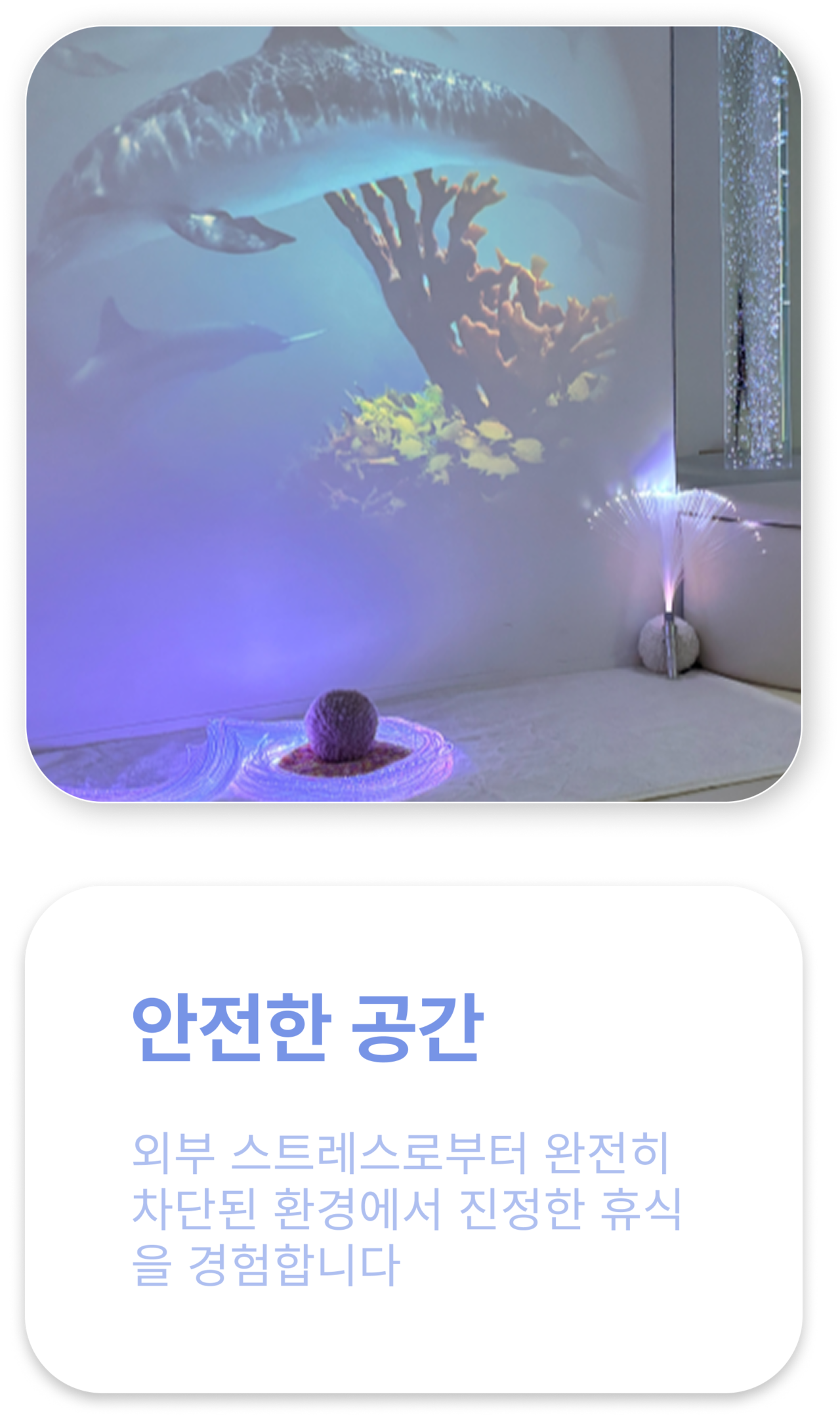 안전한 공간: 외부 스트레스로부터 완전히 차단된 환경에서 진정한 휴식을 경험합니다 