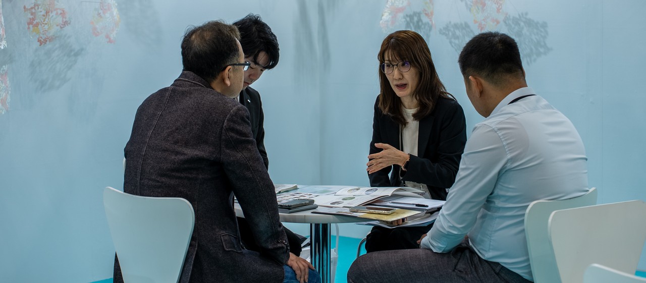 Korea Expo business matching—1:1 buyer meeting in progress