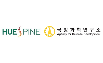 휴스파인 로고와 국방과학연구소 로고 이미지