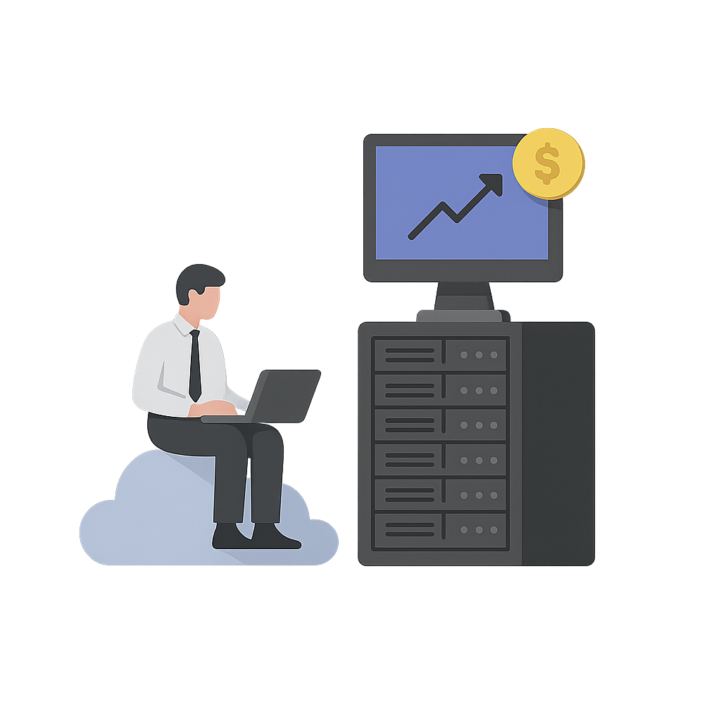 온프레미스 솔루션 일러스트