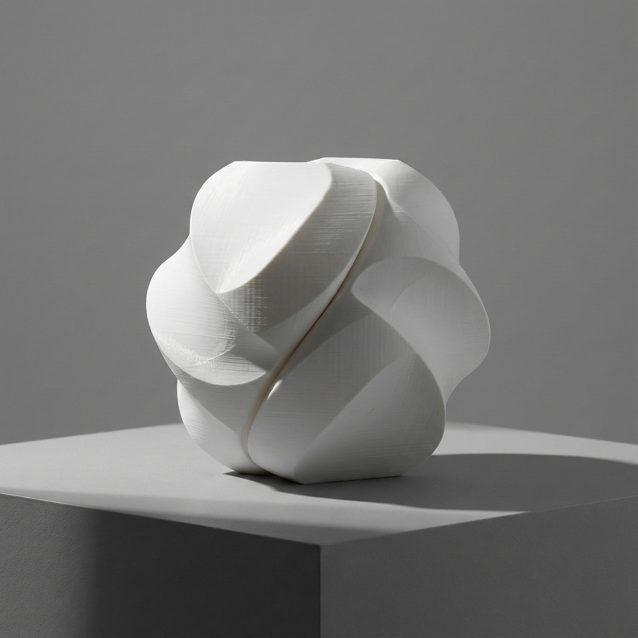 금형으로 불가능한 뒤틀리고 유기적인 다면체 형상