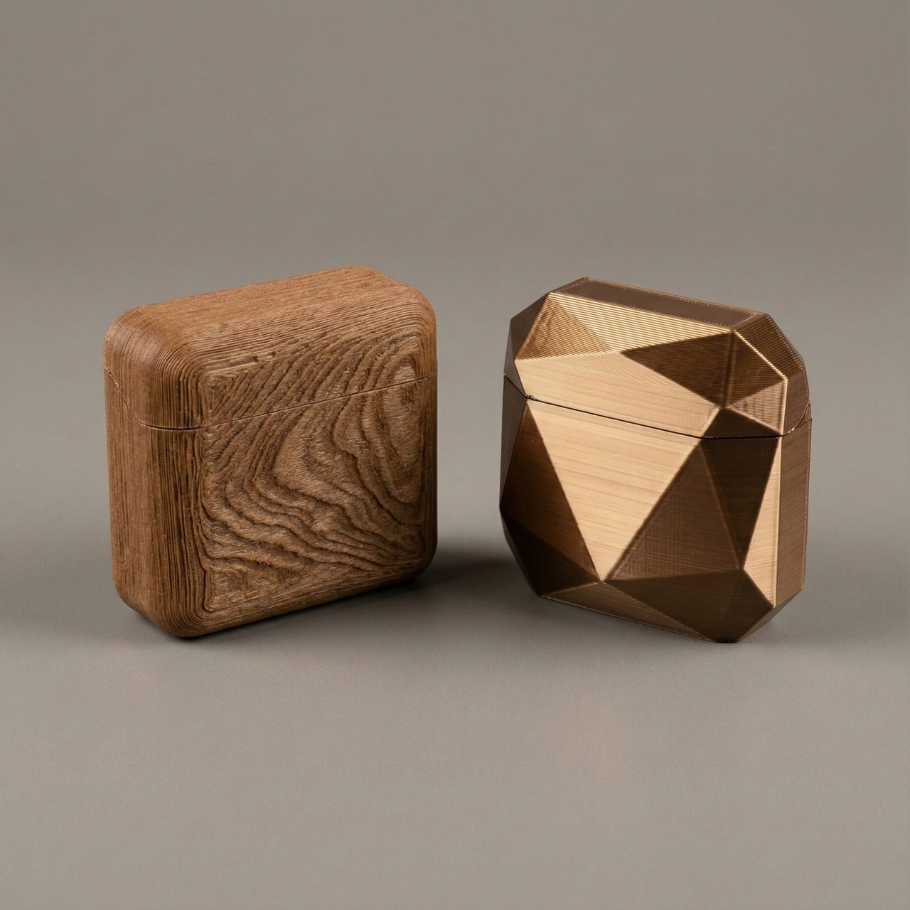 목분 함유 PLA / 브론즈 색상의 금속질감