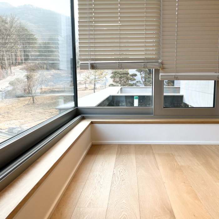 원목 젠다이 일체형 창가 마감