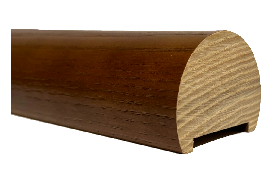 원형 원목 손스침 세부 사진