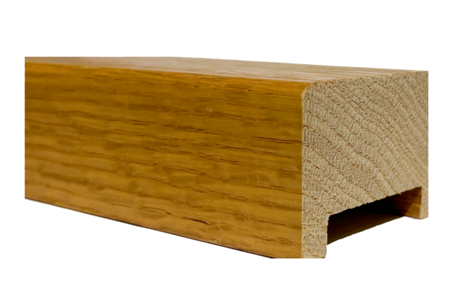 원목 핸드레일 손스침 사각형 단면 구조