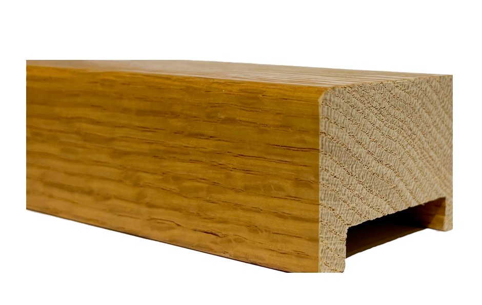 사각 원목 손스침 시공 사례