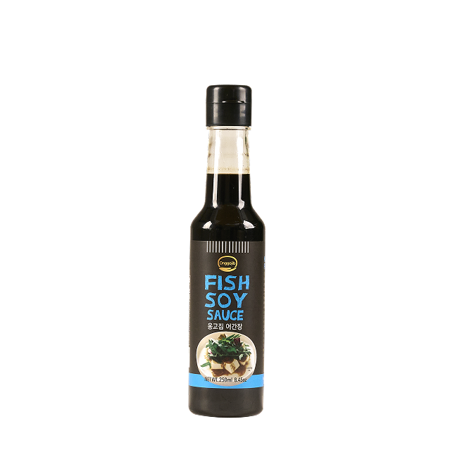 <p id="pr1">Fish<br>Soy Sauce<br><span class="small-textup">NET WT. 250㎖</span></p>