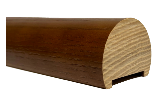 원목 핸드레일 원형 손스침 단면 구조