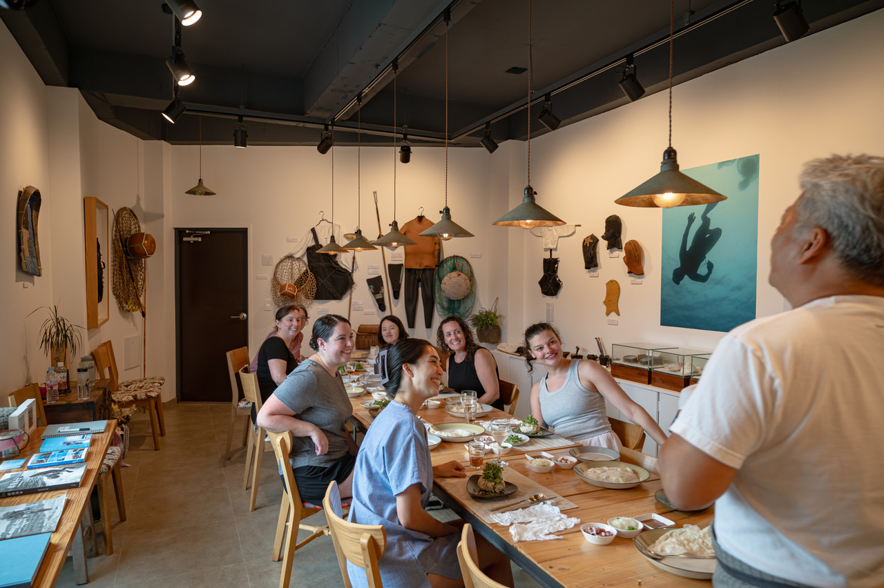 Learning and enjoying haenyeo culture together is always a joyful experience