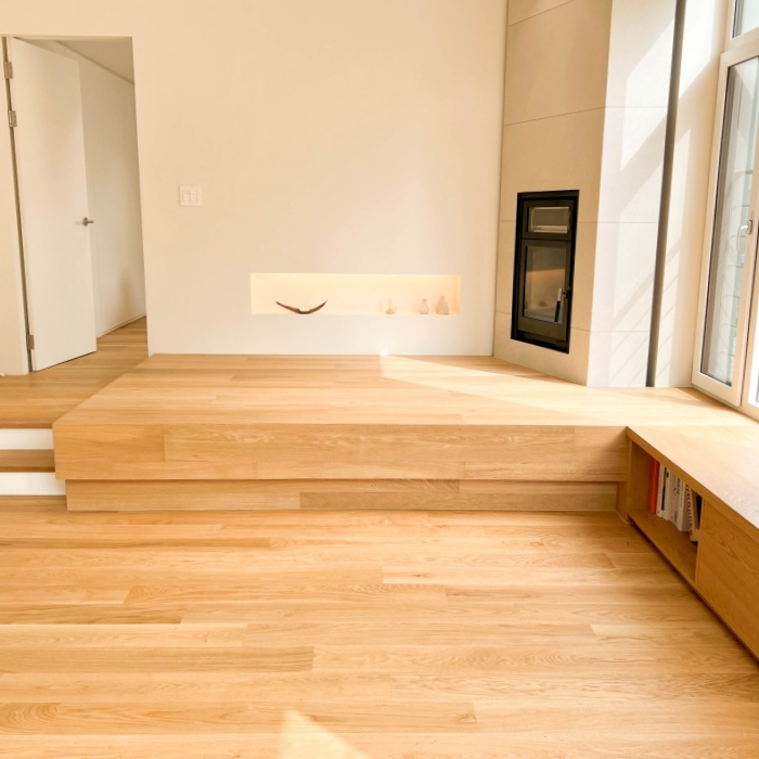 원목 툇마루 좌식 공간 시공