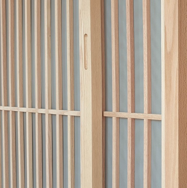 간살도어 패브릭아크릴 뒷마감, 시야 차단 도어