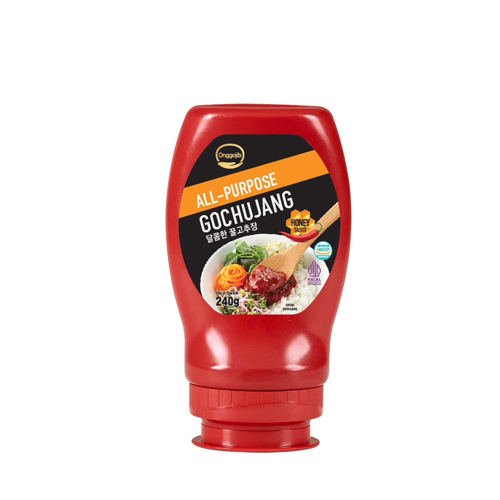 <p id="pr1">ALL-PURPOSE<br>Gochujang[Honey]<br><span class="small-textup">NET WT. 240g</span></p>