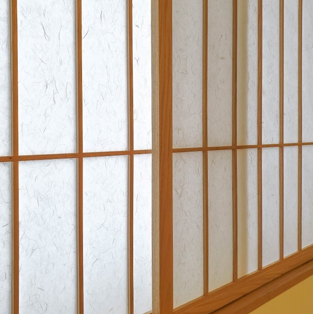 간살도어 한지아크릴 뒷마감, 은은한 채광