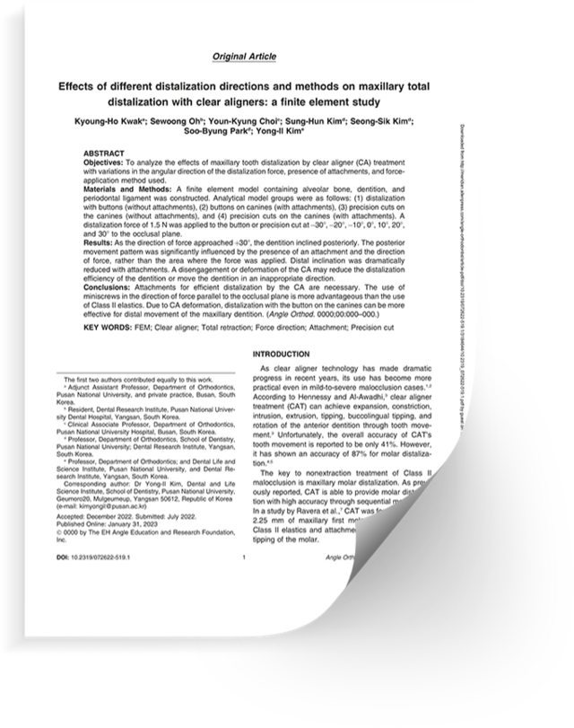 부산 연산동 키다리아저씨치과 SCI 논문1