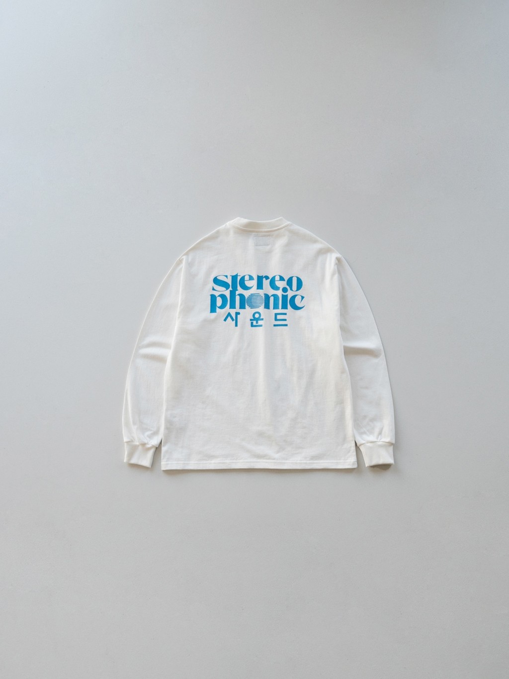 SPS Logo Long Sleeve Tee (White - Sky Blue) : ハブハド Havehad