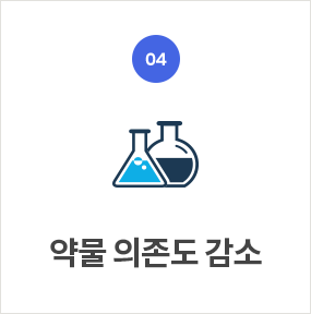 약물 의존도 감소