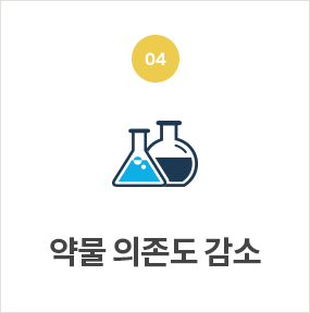 약물 의존도 감소