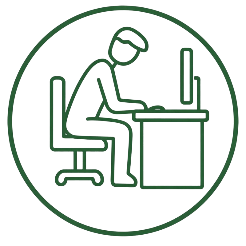 자세 호흡 아이콘