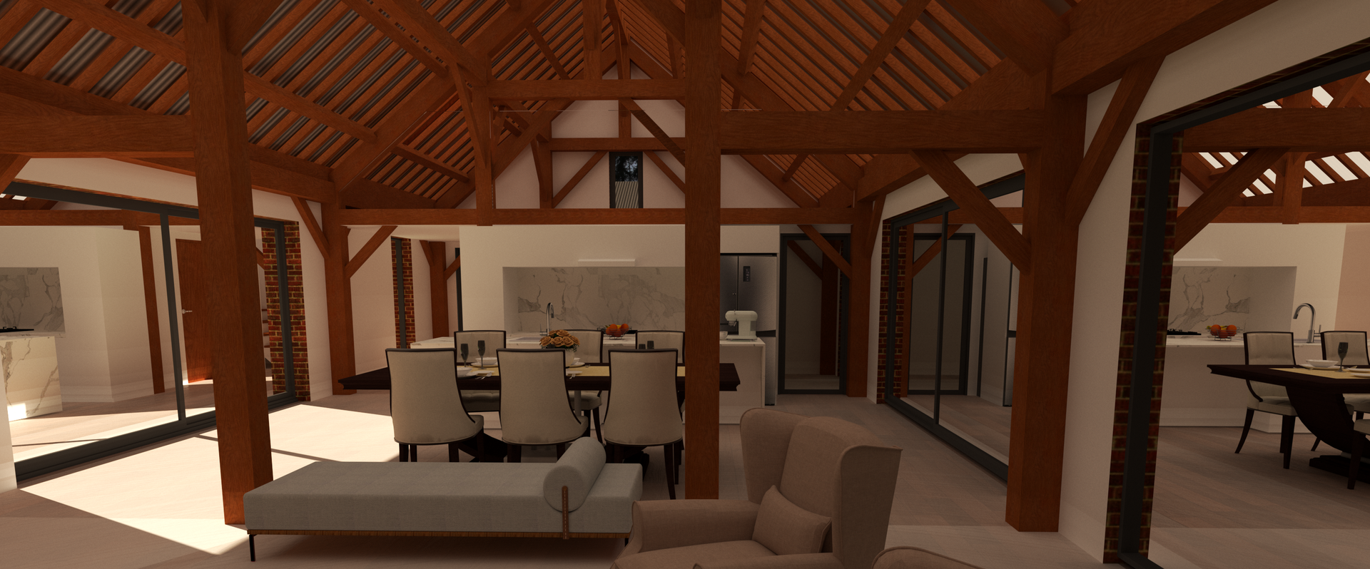 초기 설계안 중의 하나 퀸포스트 프레임 