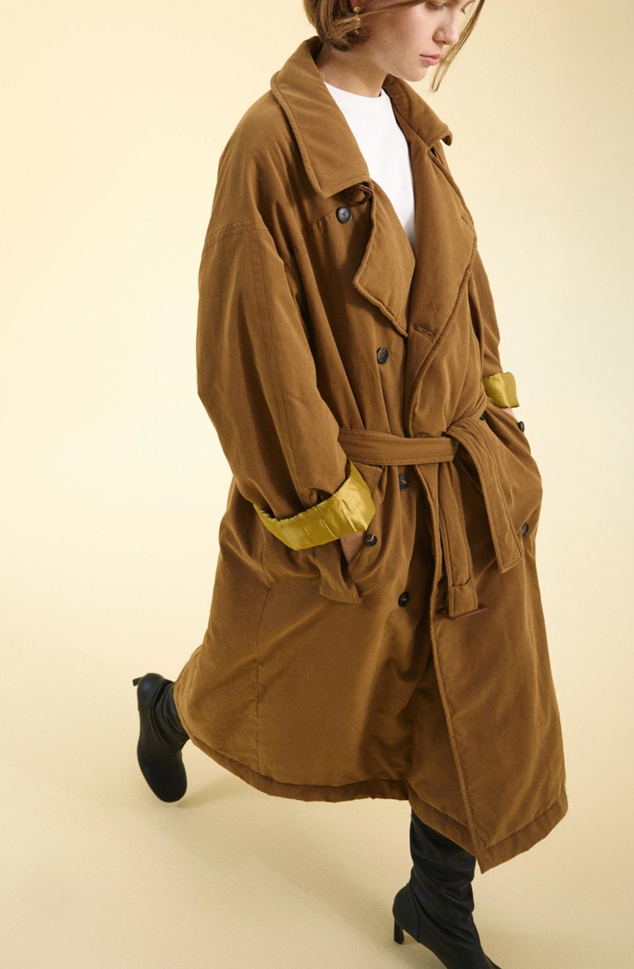 <strong>TELA ZENIGATA 누빔 트렌치코트</strong><GR> 1,033,900원