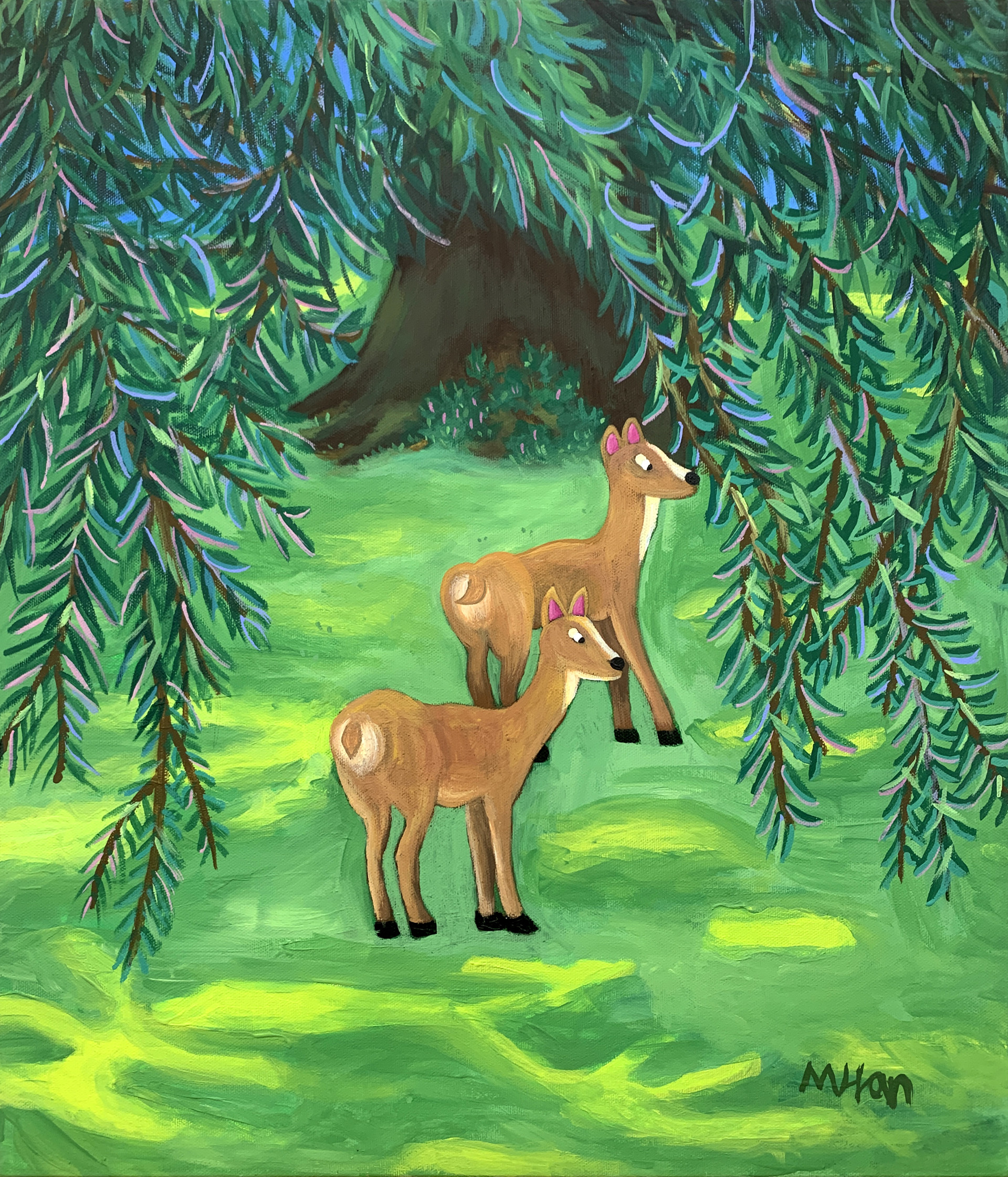  Dear2, 53.0×45.5cm, Acrylic on canvas, 2024