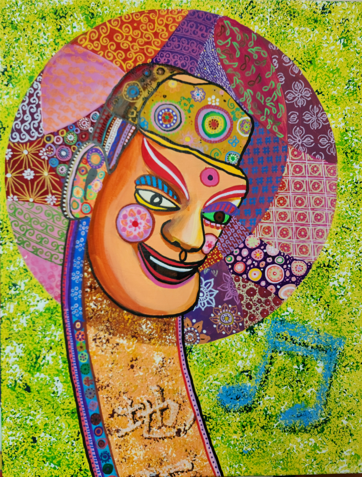 I Will Protect YouⅡ, 40.9 ☓ 53.0cm, Acrylic on canvas, 2025