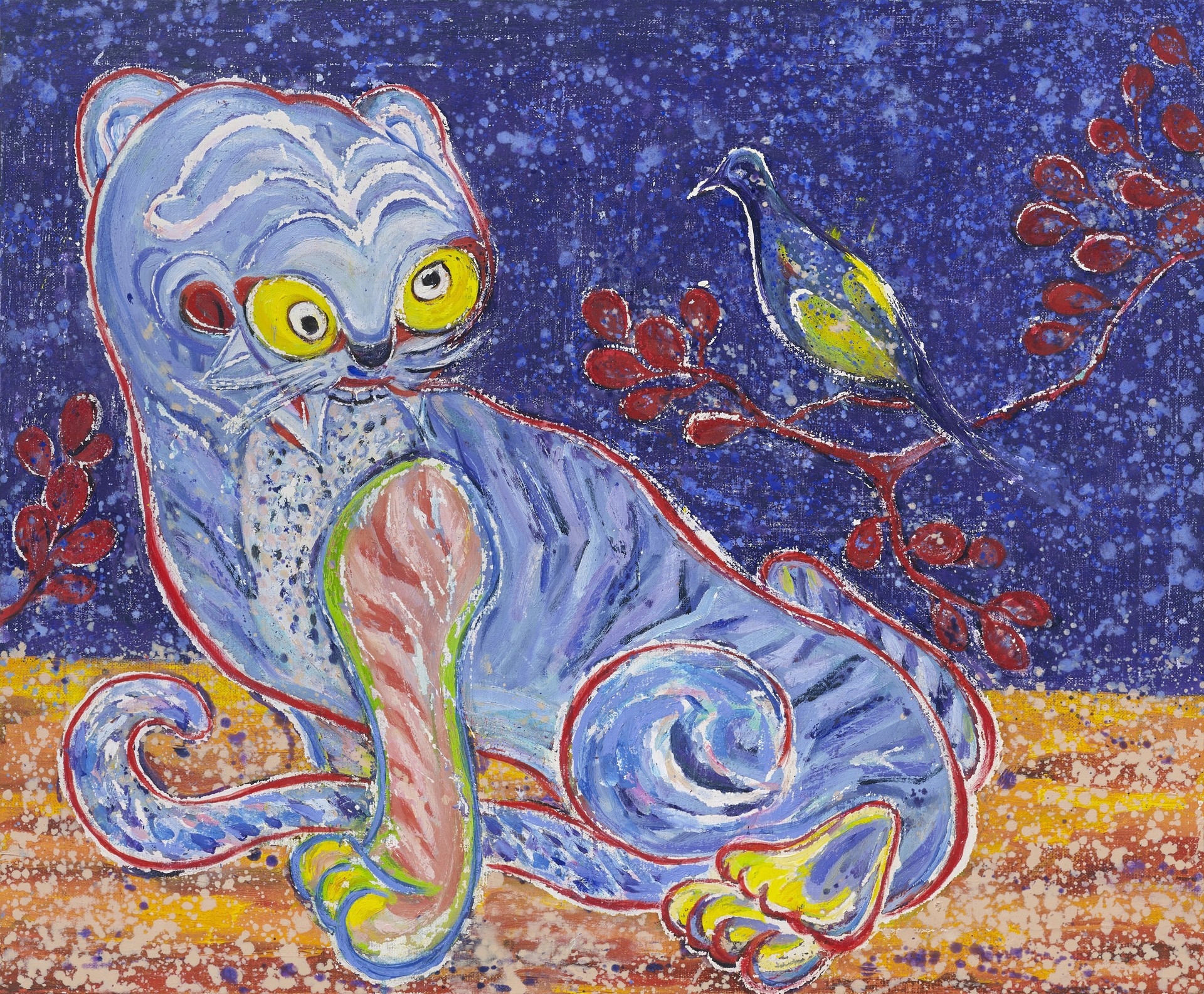 I am here to play with you, 41x53cm, Oil on canvas, 2021