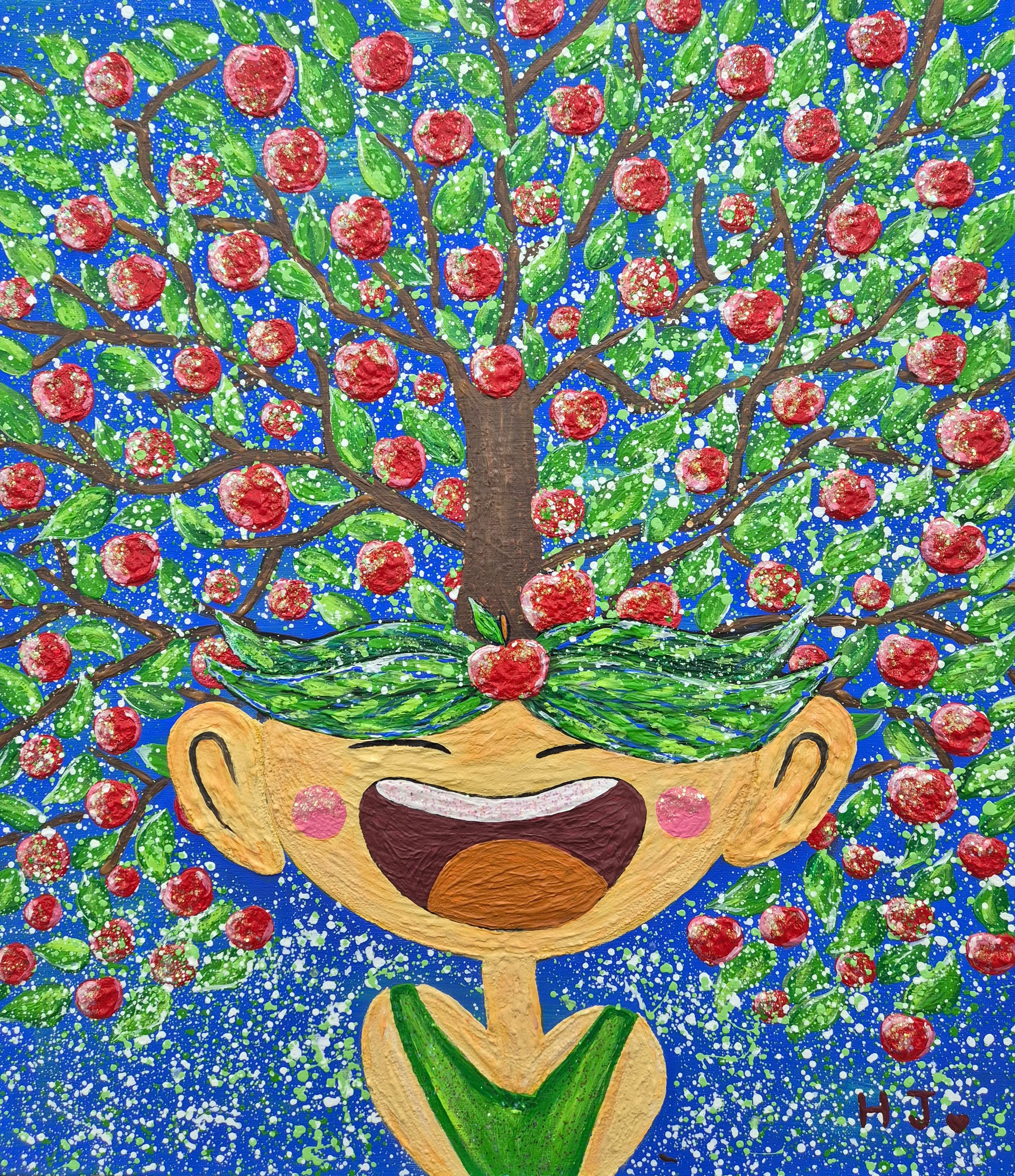 Sweet Autumn, 53.0×45.5cm, Mixed media on canvas, 2025