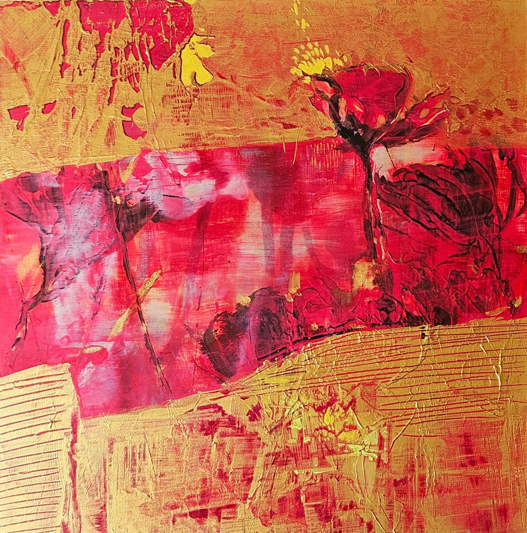 Light of Hope, 40.64×40.64cm, Mixed media, 2024