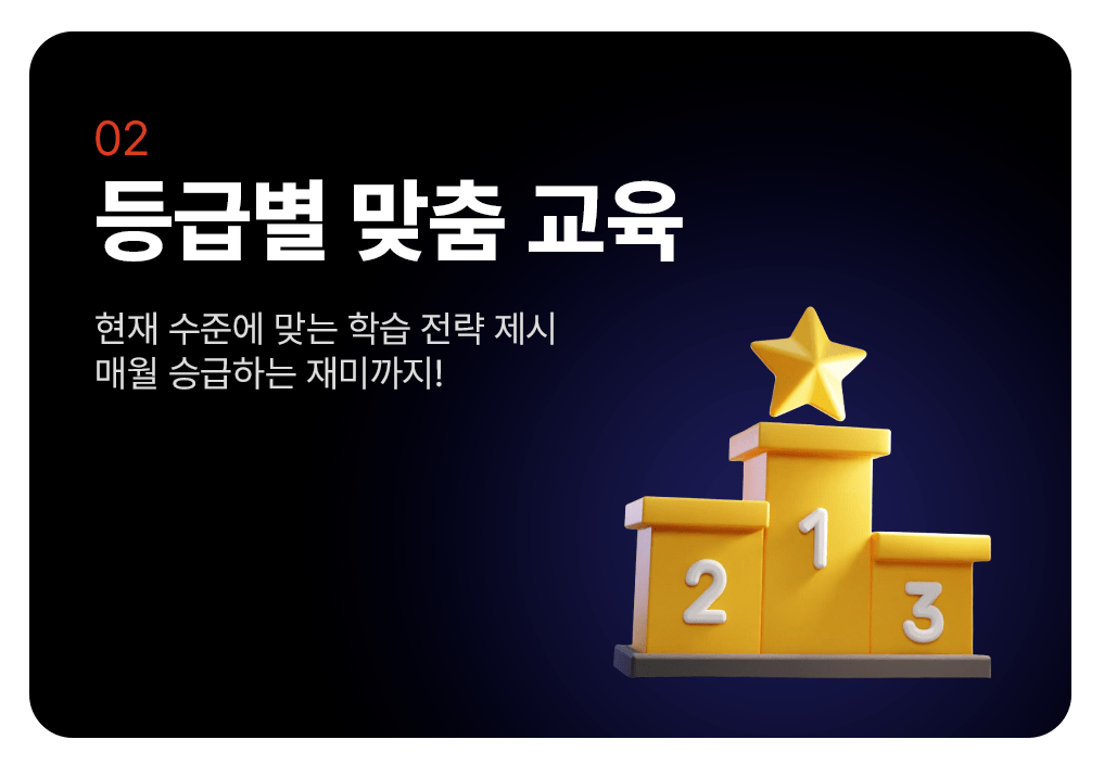 등급별 맞춤 교육 이미지