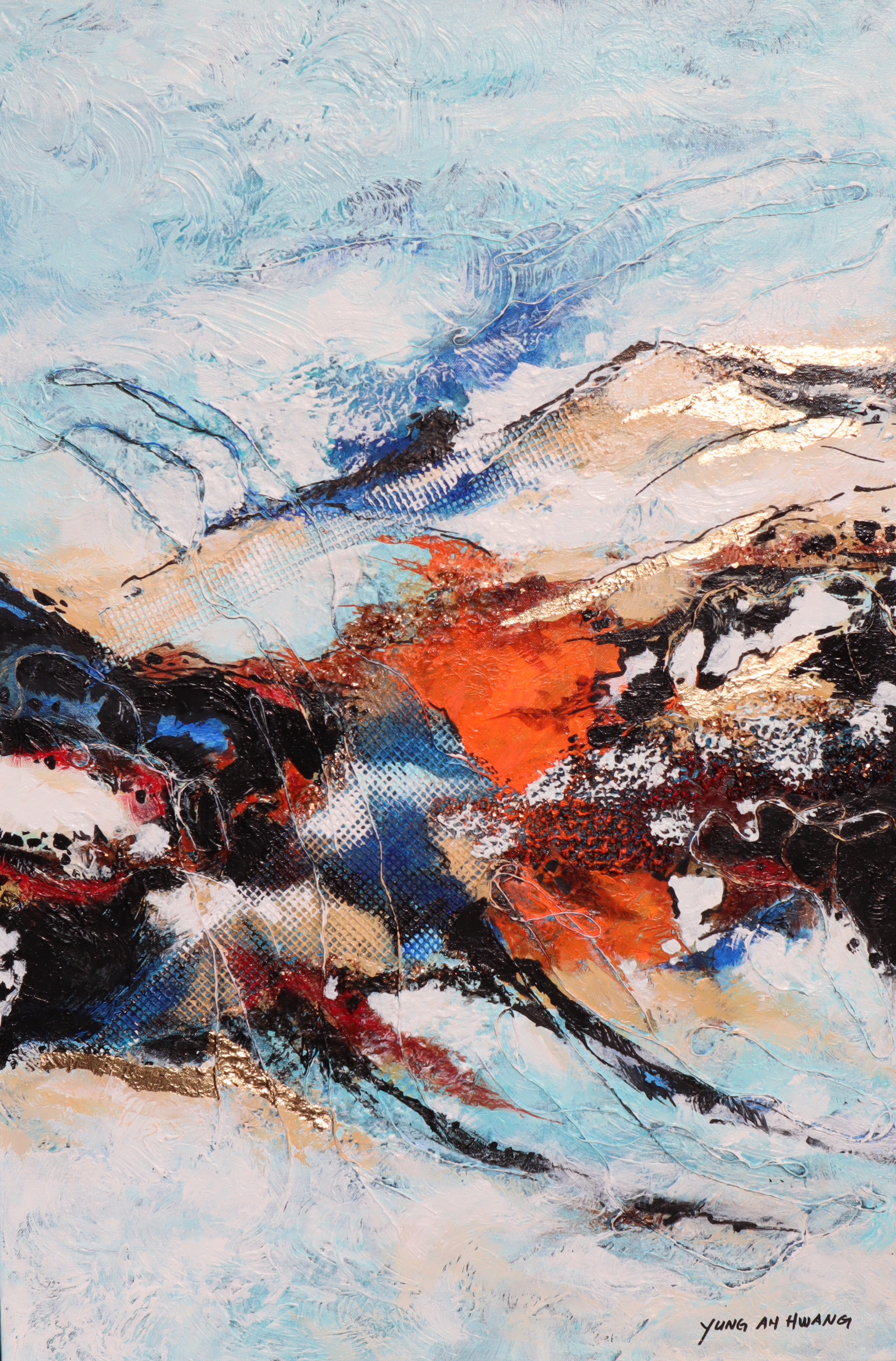 Breath of the Nature, 36" × 24", Acrylic texturizado