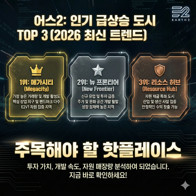 인기 급상승 도시