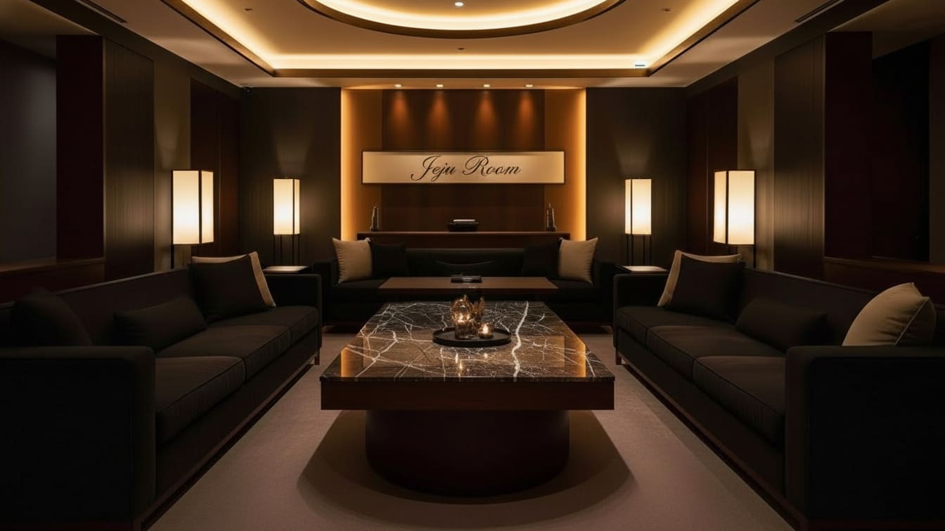 제주룸싸롱 프리미엄 프라이빗 룸 인테리어 공간