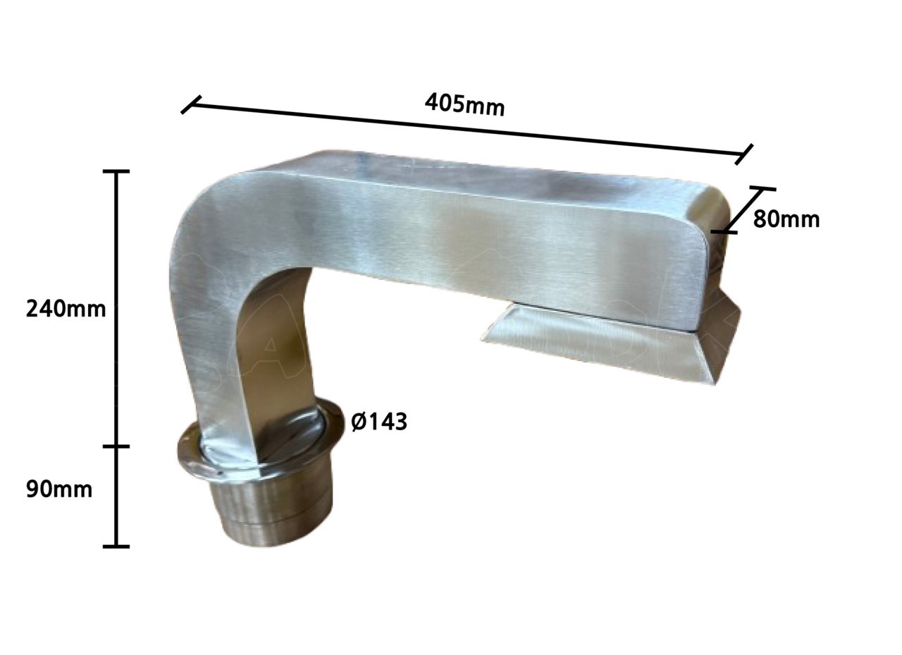 <strong>코브라 후드<br><font color="c61a1a"><strong>(테이블에 Ø110 타공 후 장착)<br><font color="e56019">