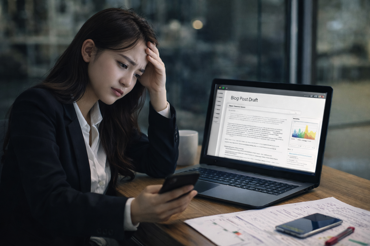 관리 전 스트레스 받는 사장님