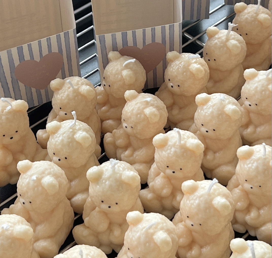 곰돌이 캔들 ODM 납품