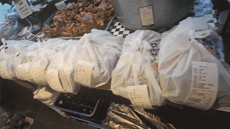 실제 주문 화면