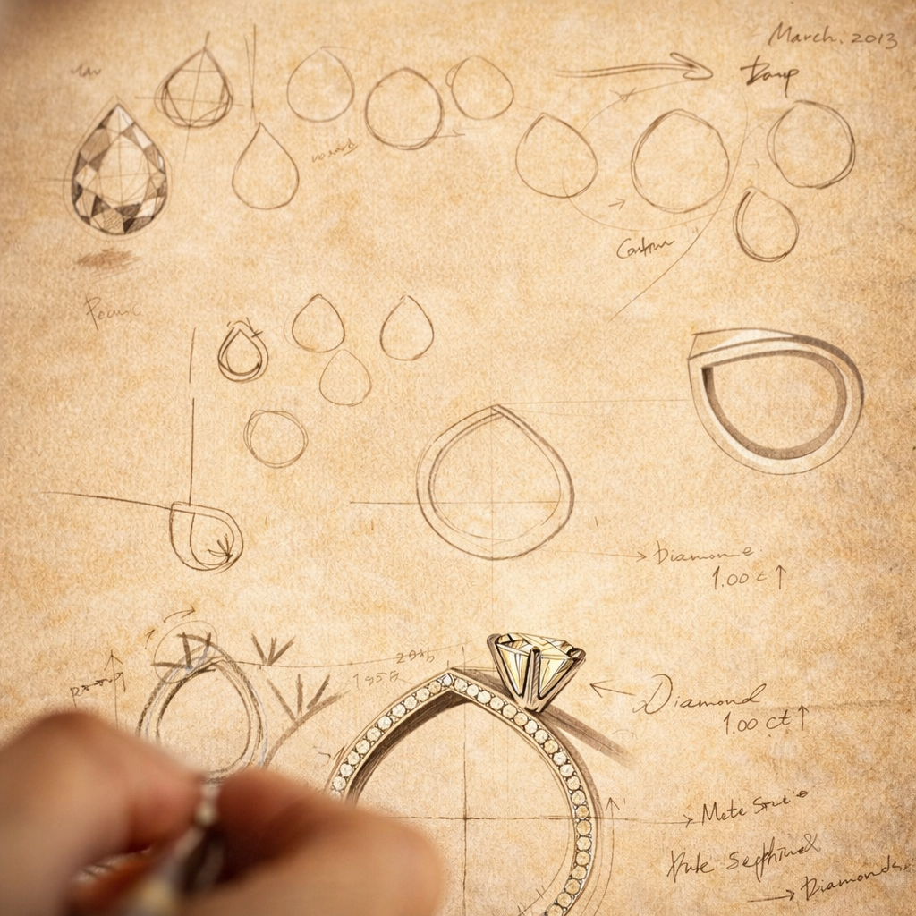 디자인은 종이 위에서 시작됩니다.