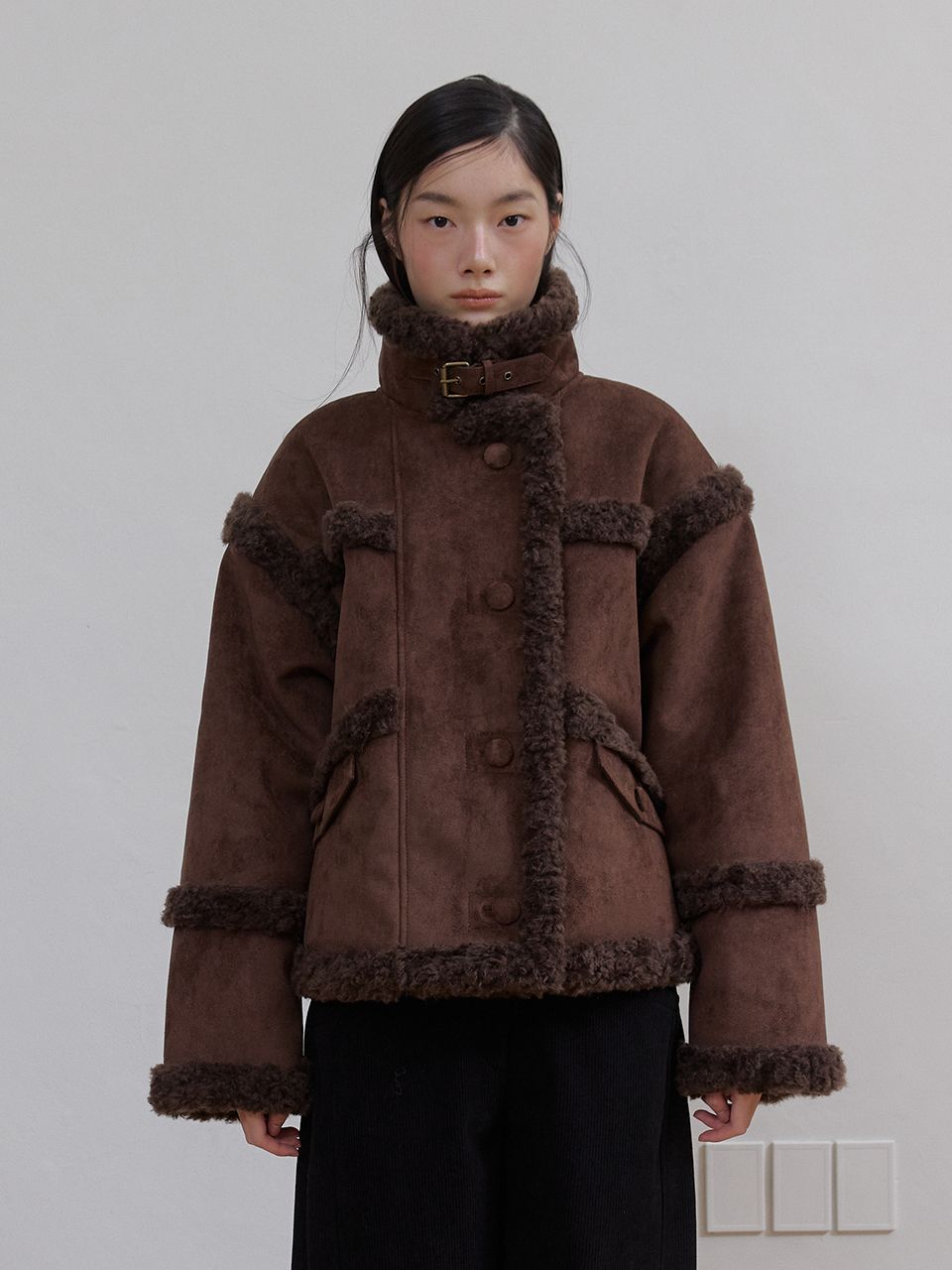 ASURA WOOL SHEARLING HOODIE MUSTANG Ford Mustang Embroidered