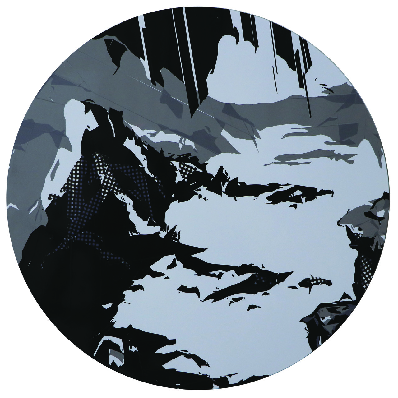 Nothinggoldcanstay 반짝임은오래머물지않는다_모시에 먹, 채색, 자수, 금박_76x56cm_2025