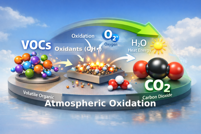 온실가스로 산화되는 유증기