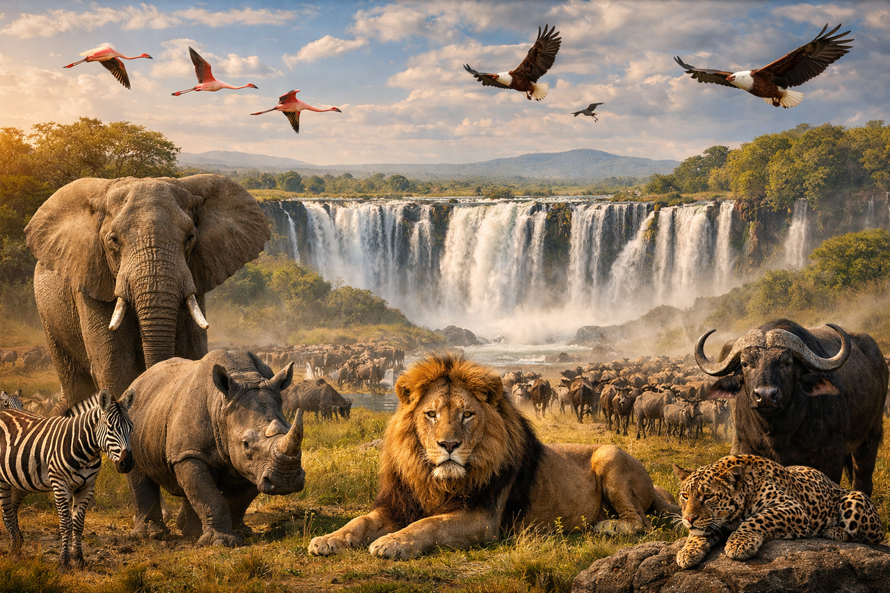 <br><h1>Africa</h4>Big Five